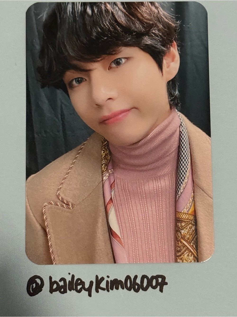 V (Kim Taehyung) BTS Map of the Soul Lightstick ARMY Ver. SE photo card